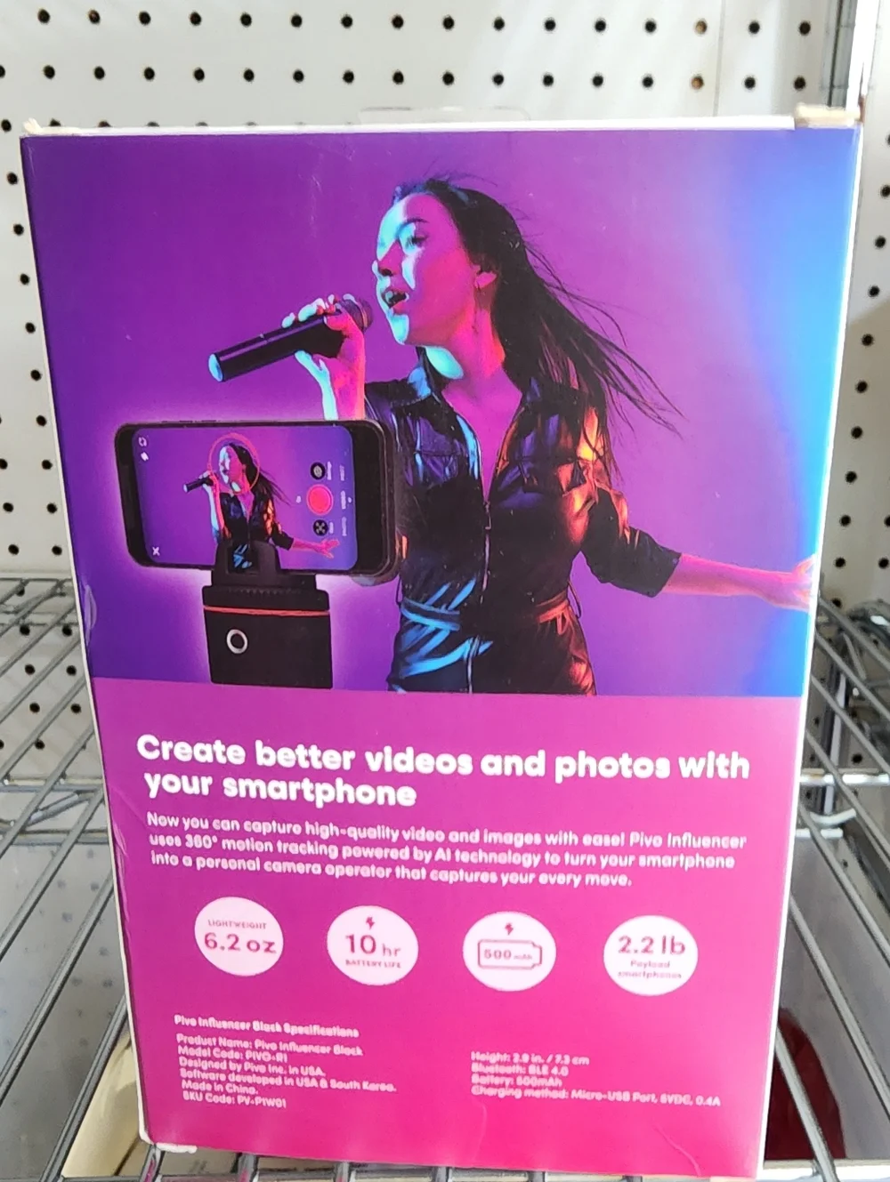 Pivo R1 Influencer With Rotation & Auto Tracking NIB, 2.9" - Picture 4 of 7